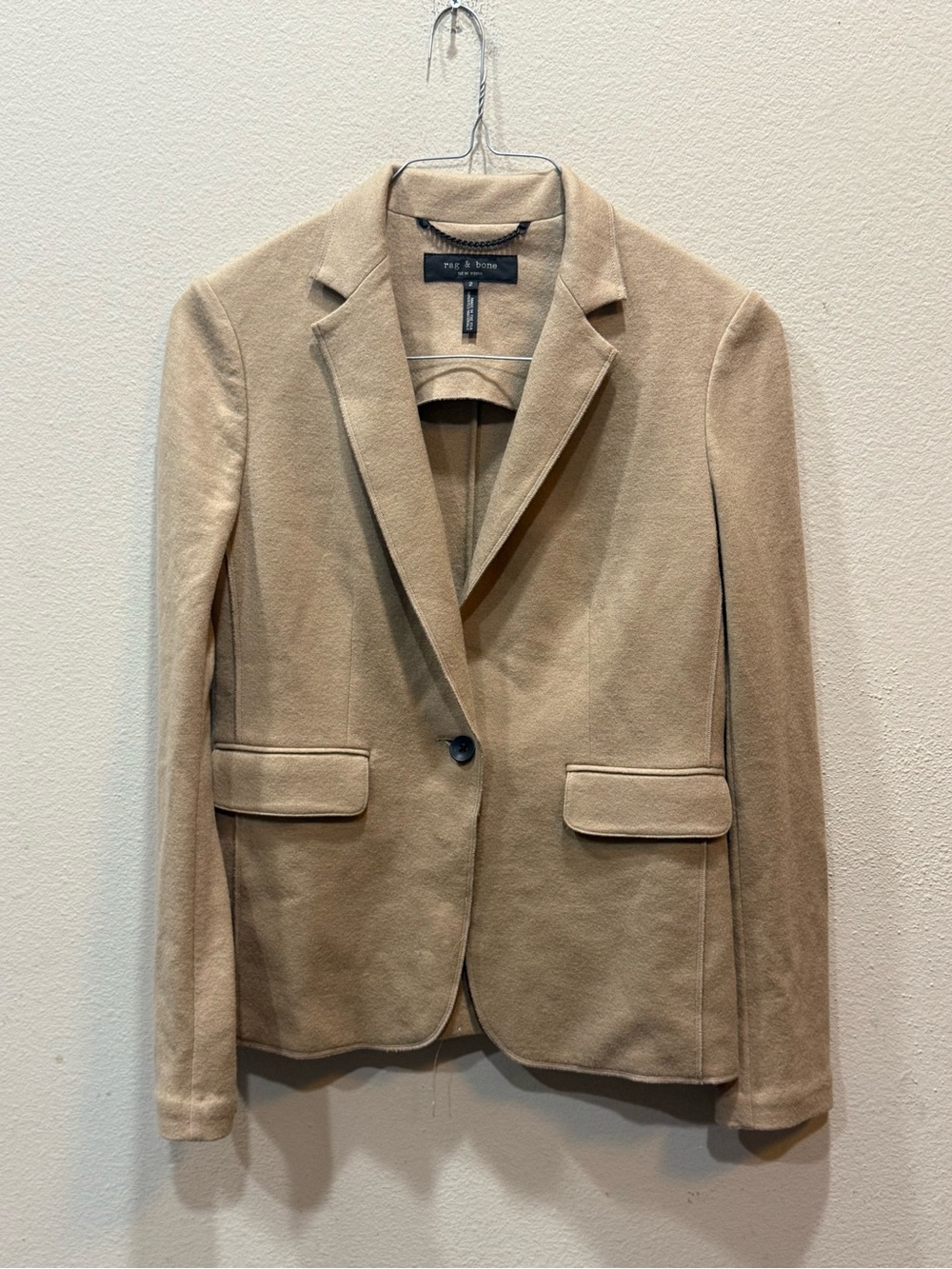 Rag & Bone New York 100% Wool Knit Blazer – Size 2